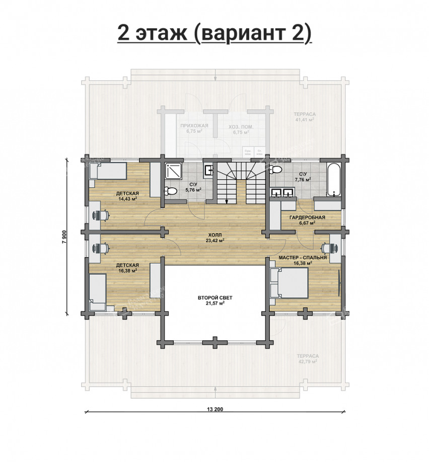 Дом из клееного бруса VZ-376  